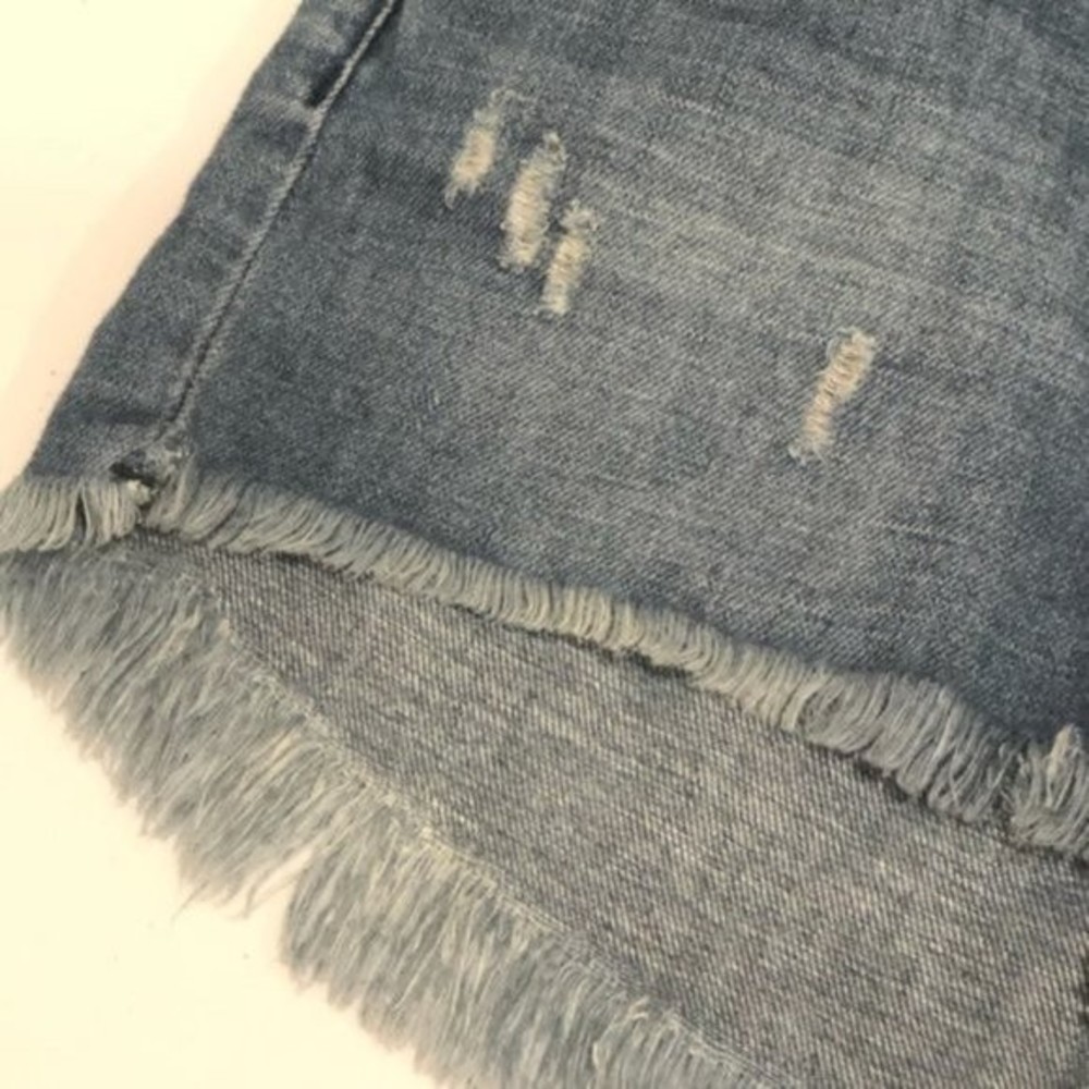 One Teaspoon Denim Cutoff Fringe Shorts Size 26 - Picture 7 of 12